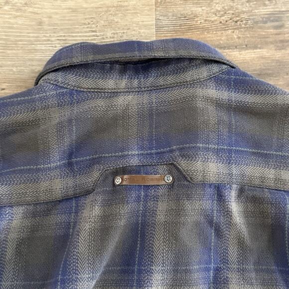 Royal Robbins Blue Gray Plaid Long Sleeve Button Shirt Men’s XL Relaxed Fit - Picture 7 of 7